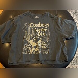 Cowboys Never Die Shirt - Gray